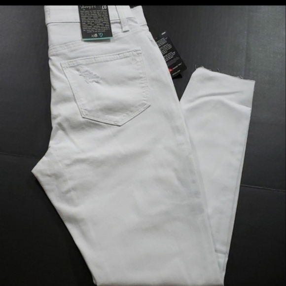 NWT Lularoe Ankle Distressed White Jeans Sz 32 - Picture 3 of 4